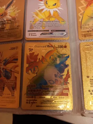 Cartas Pokémon Doradas V Jolteon V Zacian V