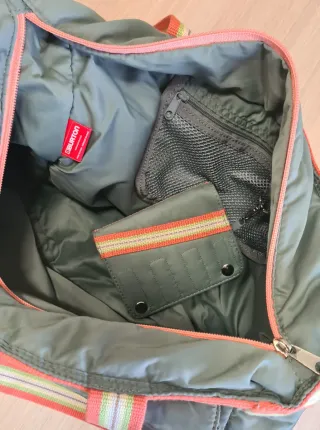 Bolso bandolera Burton azul con cartera