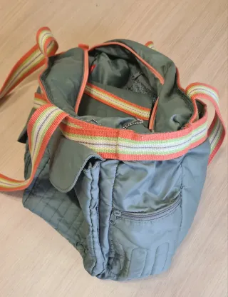 Bolso bandolera Burton azul con cartera