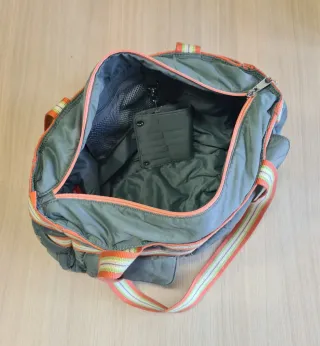 Bolso bandolera Burton azul con cartera