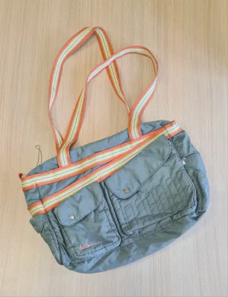 Bolso bandolera Burton azul con cartera