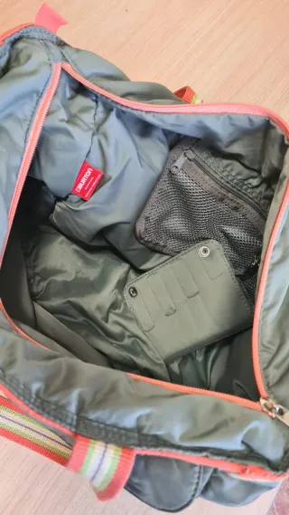 Bolso bandolera Burton azul con cartera