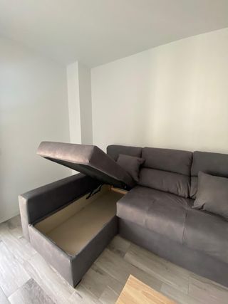 Sofá Chaiselongue Gris 255x100x85