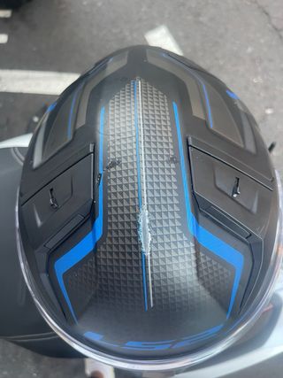 Casco LS2 Negro y Azul talla S