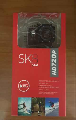 Cámara Deportiva SK8 Cam HD 720P Sumergible