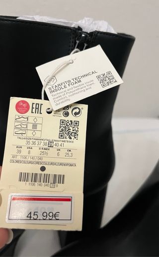 Botas Nuevas Plataforma Negras Bershka