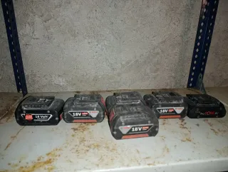 Baterías Bosch 18V Li-Ion (5 uds)