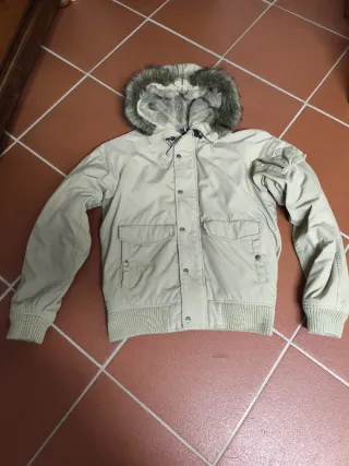 Giubbotto Woolrich Beige con Cappuccio