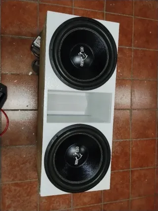 2 Subwoofers Chess Audio 15 2500W RMS con cajón