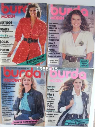 15 Revistas Burda año 1988