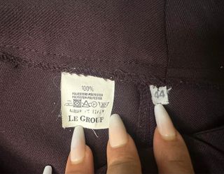 Pantaloni dritti eleganti viola