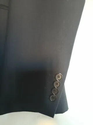 Traje de hombre Charles Dastier negro, un solo uso