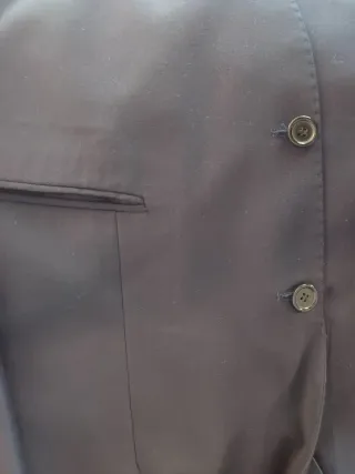 Traje de hombre Charles Dastier negro, un solo uso