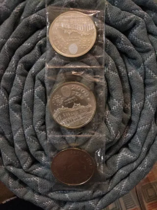 Monedas 2000 Pesetas Plata 1995 Juan Carlos