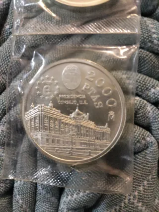 Monedas 2000 Pesetas Plata 1995 Juan Carlos