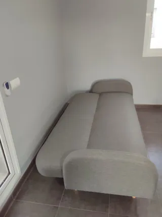 Sofá Cama Gris Tela
