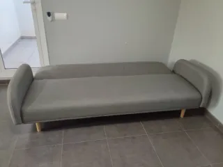 Sofá Cama Gris Tela
