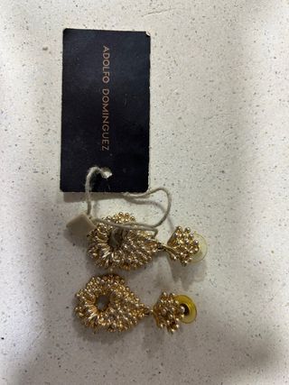 Pendientes Adolfo Dominguez Dorados
