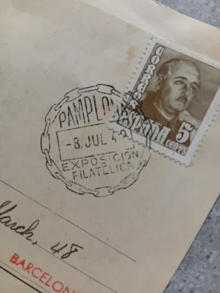 Lotto di 7 buste e cartoline filatelici anni '40