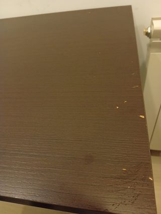 Escritorio madera y metal