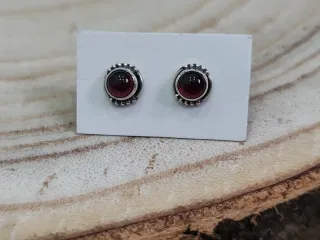 Pendientes Plata Ley Granate