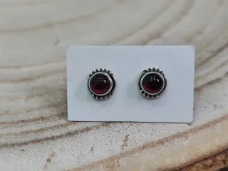 Pendientes Plata Ley Granate