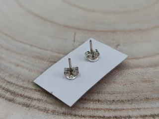 Pendientes Plata Ley Granate