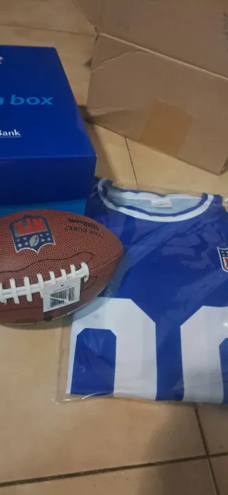 Balón NFL y Camiseta Talla L