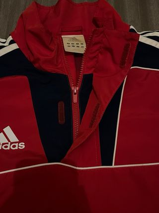 Giacca a vento Adidas vintage rossa