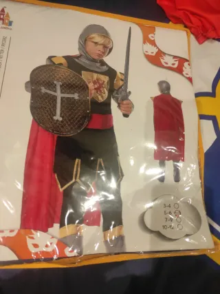 Disfraz Caballero Dragón Talla 5 a 6