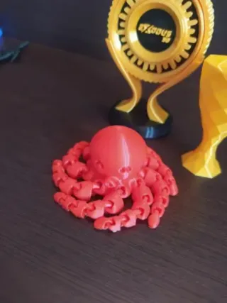 Pulpo articulado impreso en 3D