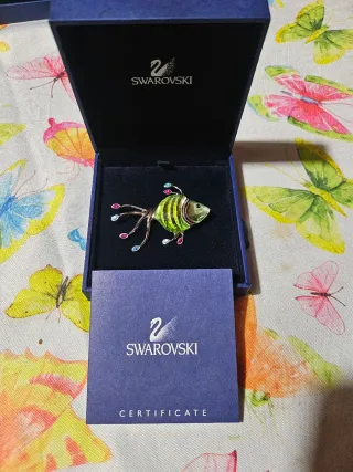 Spilla Swarovski Pesce Multicolore