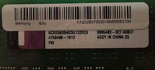 4 Memorias RAM DDR3 Kingston 2GB