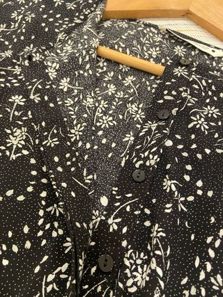 Vestido largo estampado floral Zara