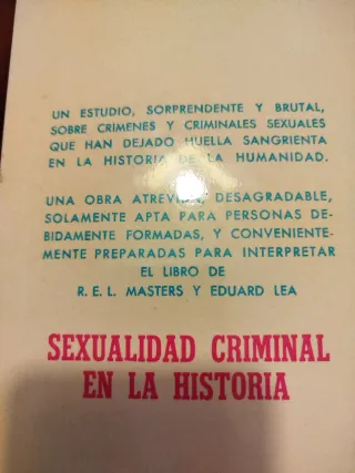 Libro Sexualidad Criminal en la Historia