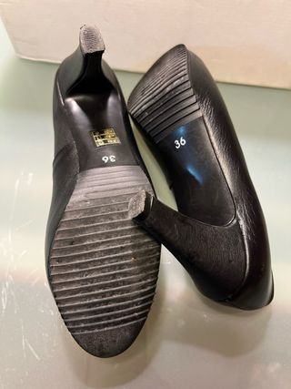 Zapatos negros plataforma T36-37