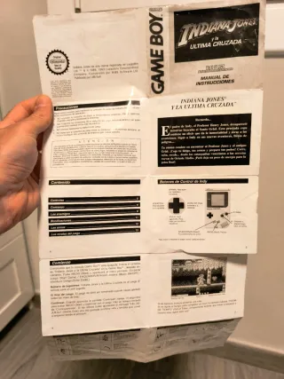 Manual Indiana Jones y la Última Cruzada Game Boy