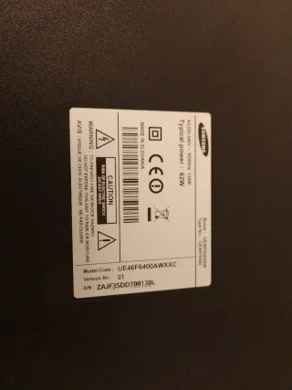 Samsung TV 46" Pantalla Rota