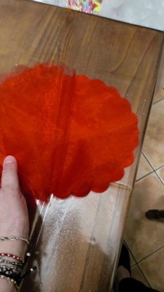 Set dischi tulle rosso e varie