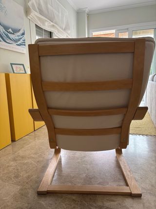 Sillón Poäng Ikea Madera Beige