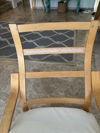 Sillón Poäng Ikea Madera Beige