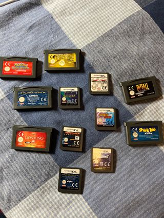 Lote de 11 Juegos Nintendo DS y GBA.