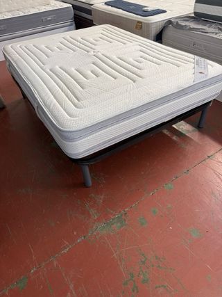 SOMIER Y COLCHON VISCO 135x180