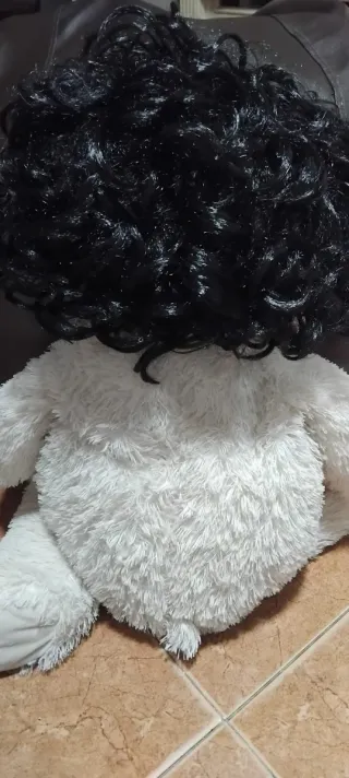 Peluca de disfraz negra y blanca 2 Euros c/u