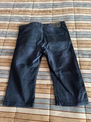 Calções de ganga azuis/cinzentos