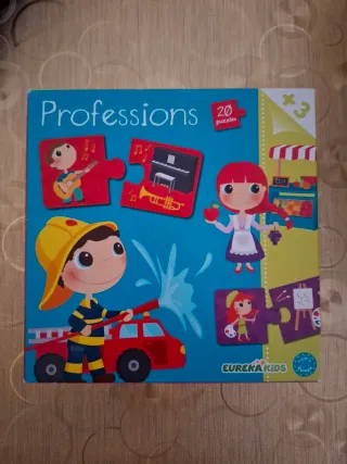 Puzzle/Dominó Profesiones EurekaKids 20 piezas