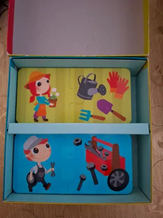 Puzzle/Dominó Profesiones EurekaKids 20 piezas