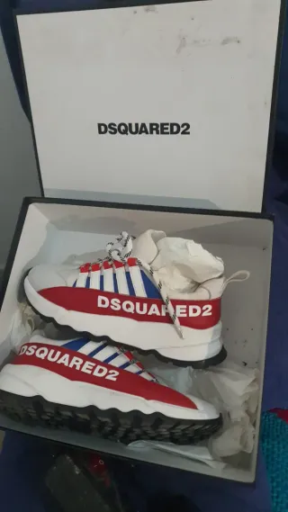 Botines Dsquared2 Nuevos Rojo/Blanco