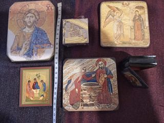 Lote de 6 iconos religiosos