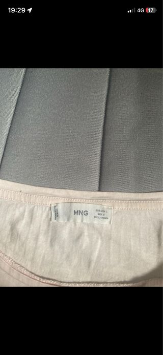 Top rosa manga corta